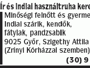 Gardrób Ír használtruha kereskedés