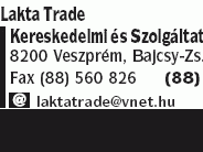 Lakta Trade Kereskedelmi és Szolgáltató Kft.