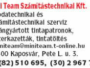 Mini Team Számítástechnikai Kft.