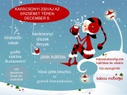 Karácsonyi zsivaj az Erzsébet téren