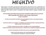 Pannonhalmi Szent Márton Borrend Ünnepi Program