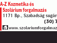 A-Z Kozmetika és Szolárium forgalmazás