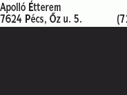 Apolló Étterem