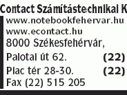 Contact Számítástechnikai Kft.