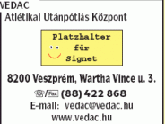 VEDAC Atlétikai Utánpótlás Központ