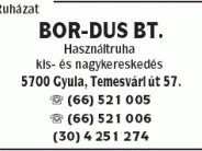 Ruházat Bor-Dus Bt.