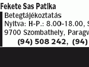 Fekete Sas Patika