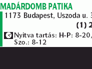 Madárdomb Patika