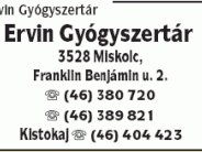 Ervin Gyógyszertár