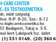 High-Care Center Arc- és Testkozmetika