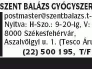 Szent Balázs Gyógyszertár