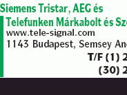 Tele-Signál Kft. Siemens, AEG, Strato Márkabolt és Szerviz