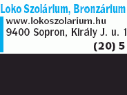 Loko Szolárium, Bronzárium