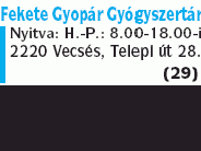 Fekete Gyopár Gyógyszertár