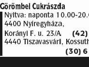 Görömbei Cukrászda