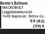 MACKÓBOLT Bernie s Balloons