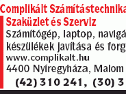 Complikált Számítástechnikai Szaküzlet és Szerviz