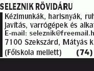 Seleznik Rövidáru