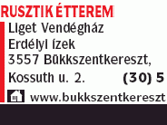 Rusztik Étterem - Rusztik V.K.SZ. Bt.