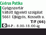 Cédrus Patika