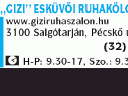 Gizi Ruhakölcsönző