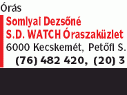 S.D. WATCH Óraszaküzlet