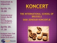 International School of Brussels diák zenekar koncertje 