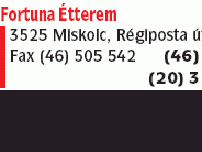 Fortuna Étterem - Novák és Társa Kft.