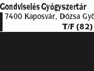 Gondviselés Gyógyszertár