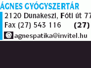 Ágnes Gyógyszertár