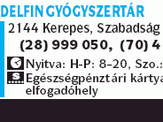 Delfin Gyógyszertár