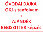 Óvodai dajka tanfolyam + ajándék Bébiszitter képzés Budapesten