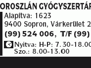 Oroszlán Gyógyszertár