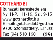 Gotthárd Bt.