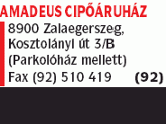 Amadeus Cipőáruház Ruha Világ Ker. és Szolg. Kft.